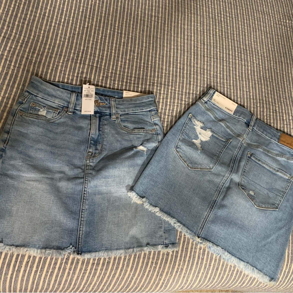 American Eagle Outfitters Blue Denim Mini Skirt